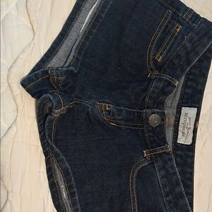 Aeropostale Women's Dark Blue Denim Shorts